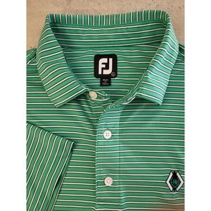 Foot Joy FJ polo green short sleeves shirt sz Large